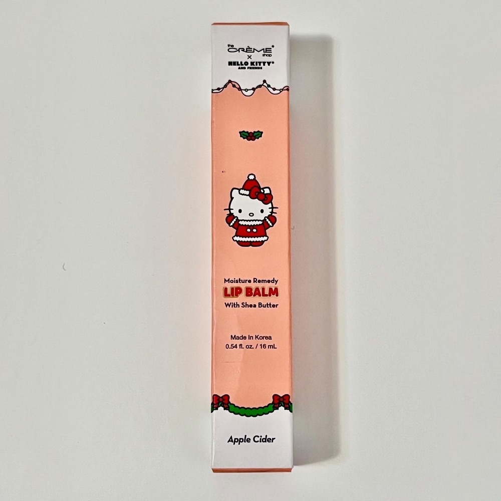 The Crème Shop Hello Kitty Moisture Remedy Lip Balm Apple Cider Shea Butter
